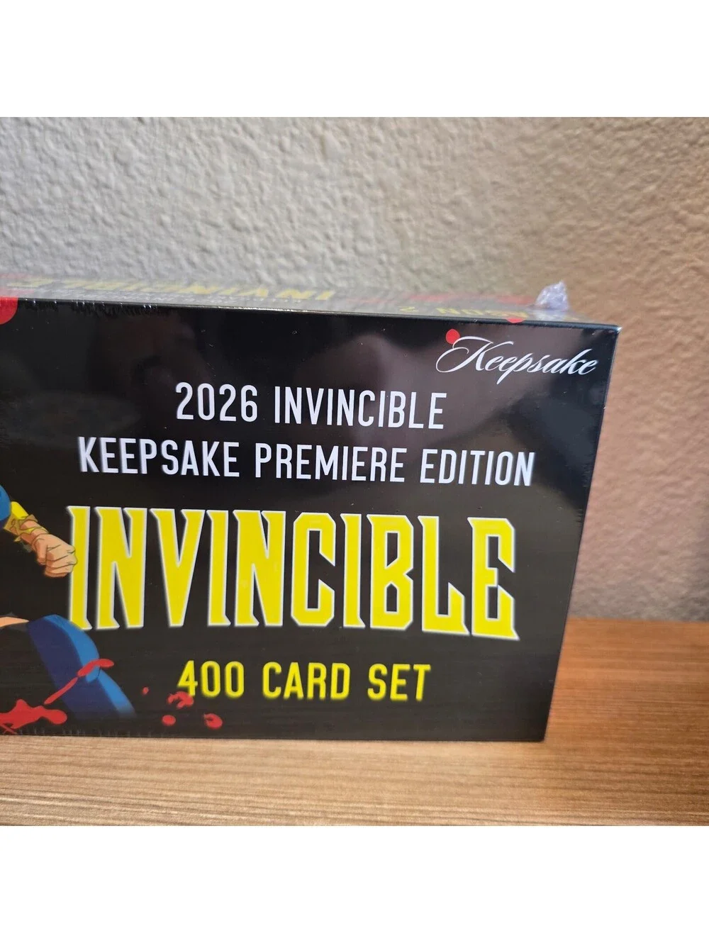 SDCC 2026 Exclusive Keepsake Invincible 2nd Edition Blood Splatter 400 Card Set